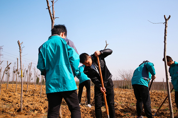 “攜手植樹，共創(chuàng)藍(lán)天”丨南京新華師生共筑新華育才林